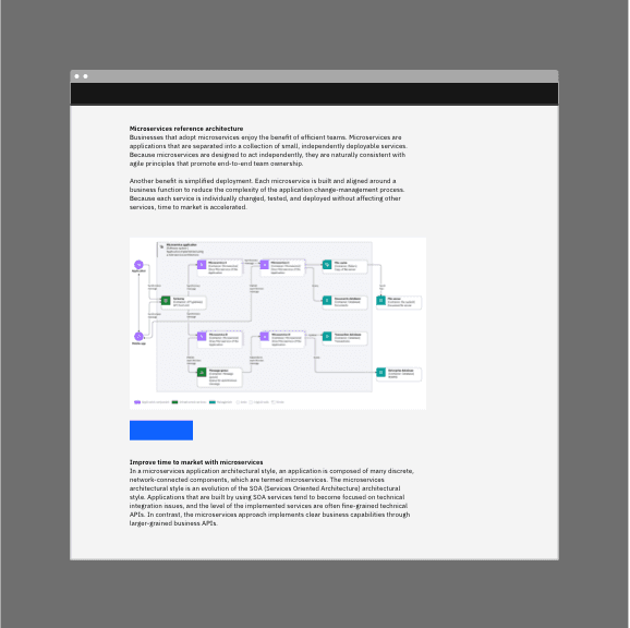 Technical diagram on a web page